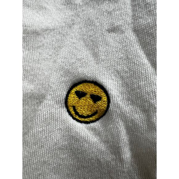 Vintage Havana cropped cream all over emoji patches sz L - Picture 5 of 5